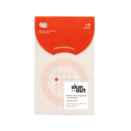 Clear Out - Patchs anti boutons micro aiguilles x9 - SKIN & OUT