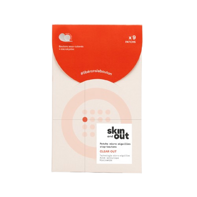 Clear Out - Patchs anti boutons micro aiguilles x9 - SKIN & OUT