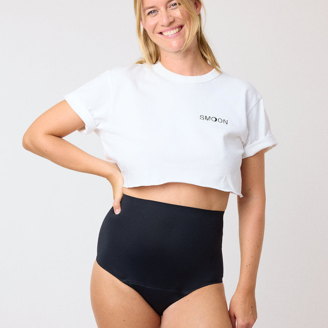 High-waisted menstrual panties - medium flow - Smoon