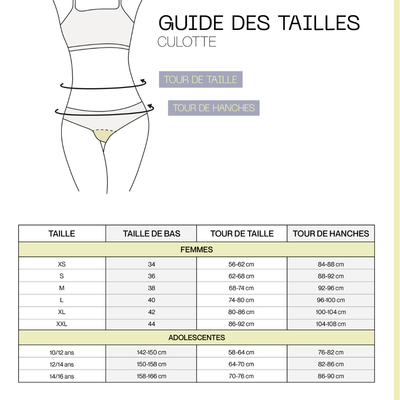 Culotte menstruelle pour Ado - flux moyen - Smoon