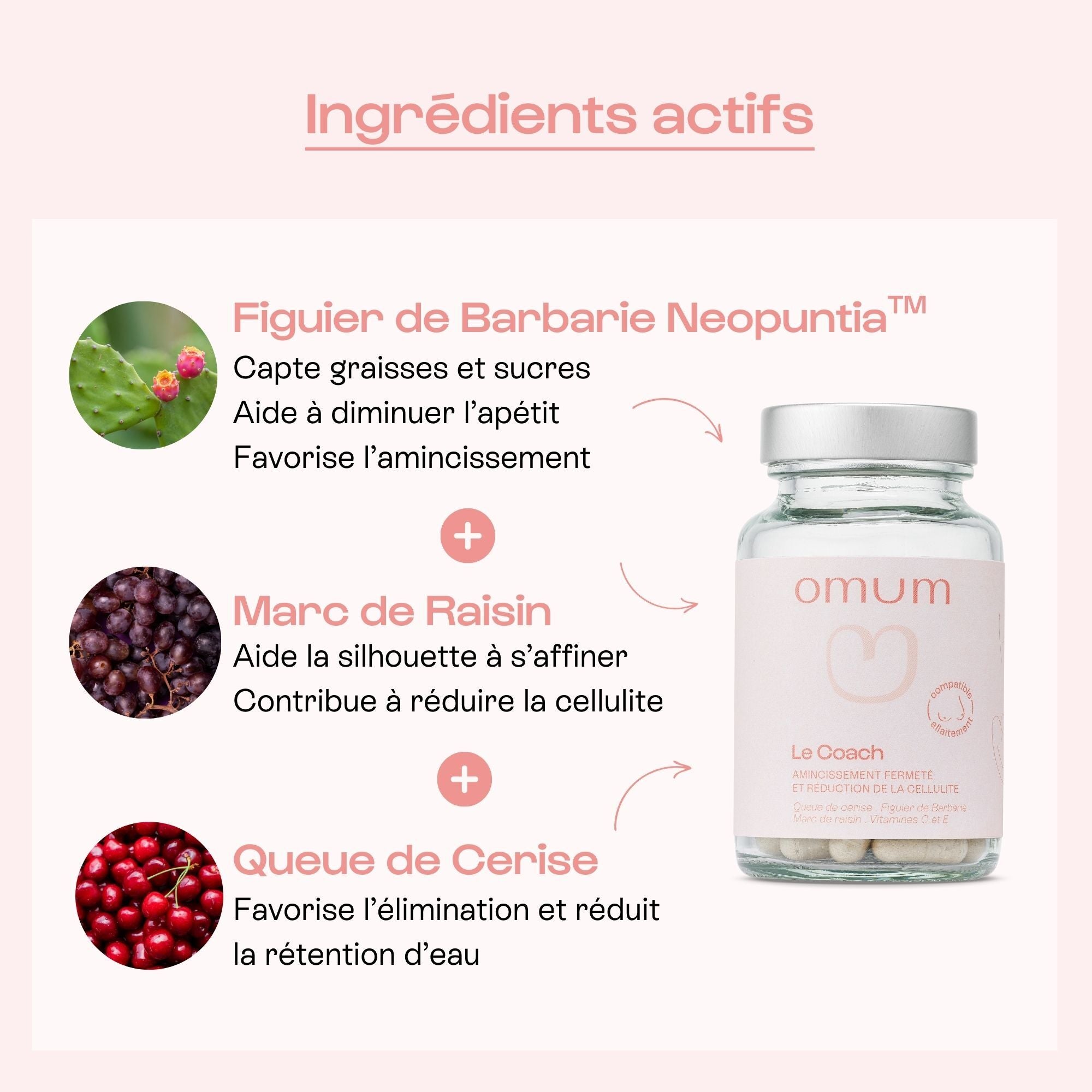 3-in-1 slimming food supplements - Omum