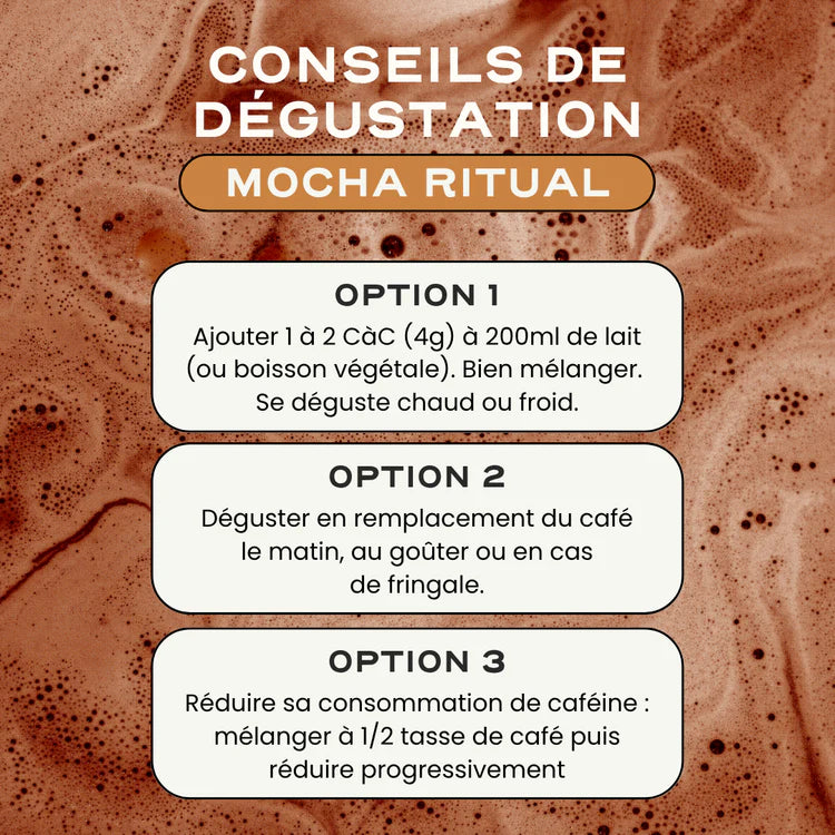 Boisson au Mocha - vitalité, stress & digestion - Circles