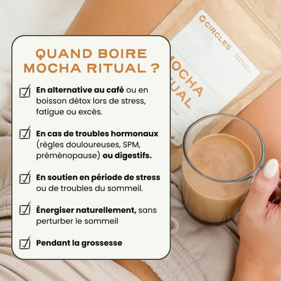 Boisson au Mocha - vitalité, stress & digestion - Circles
