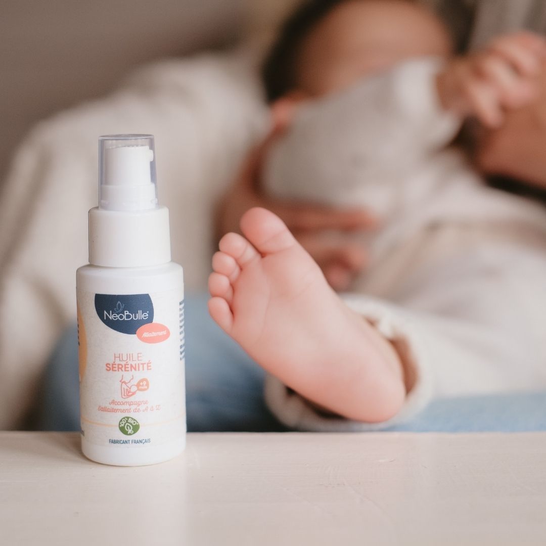 Huile de massage pour allaitement - Néobulle