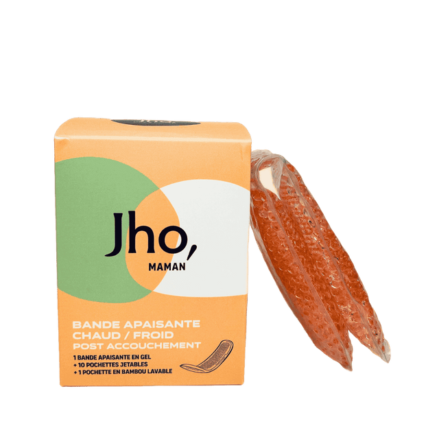 Jho - bande réutilisable à effet chaud ou froid pour soulager naturellement les douleurs du post-partum 