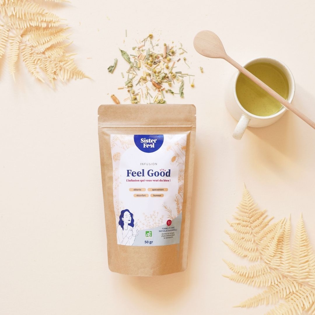 Infusion relaxante Bio : apaiser le stress, favorise la digestion et offre un vrai moment de bien-être au naturel - Sister Feel