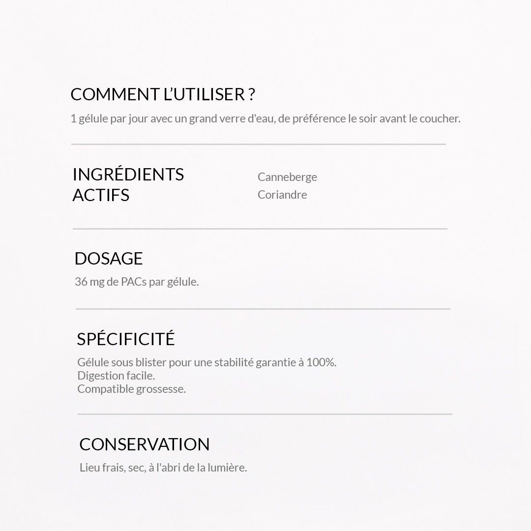 Compléments alimentaires Cranberry - Confort urinaire & Cystites - Gapianne