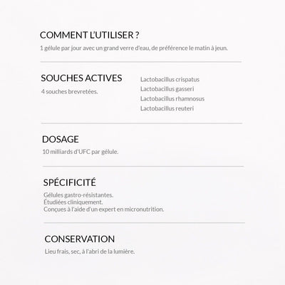 Probiotiques Flore intime - Gapianne